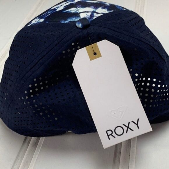 Roxy Waves Machines Trucker Blue Hat Snapback Cap - Picture 3 of 8